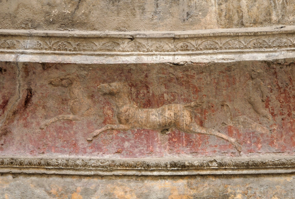 Pompei, in der Therme d. Forums, Detail.