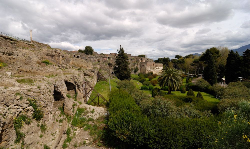 Pompei, Ausgrabung der Stadt beim Ausgang