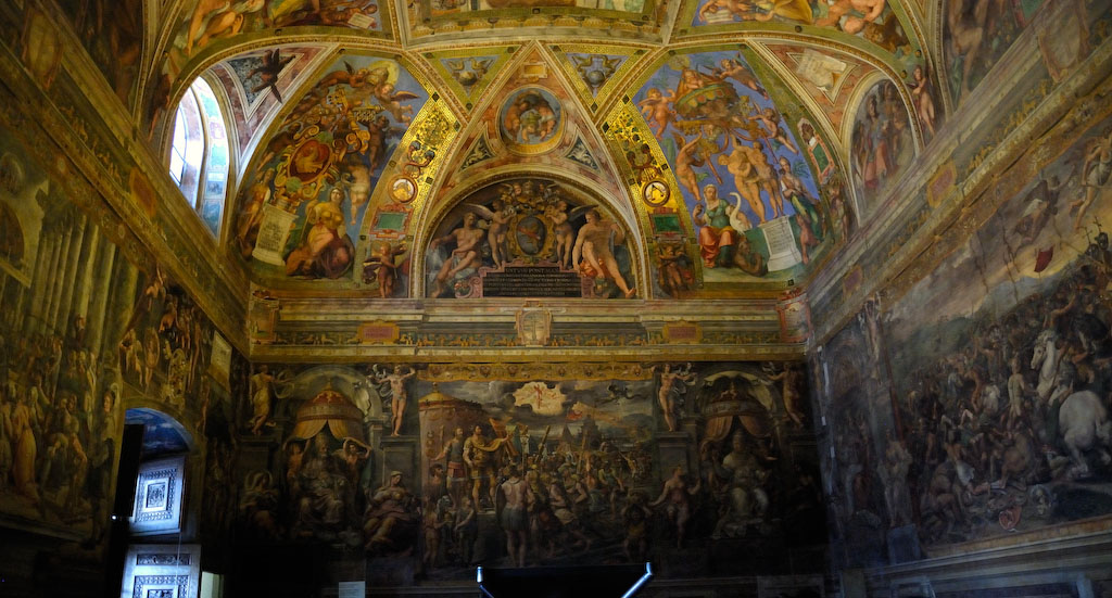 Vatikan. Museum, Die Stanzen d. Raffael, Sala d. Constantino (1517-24)
