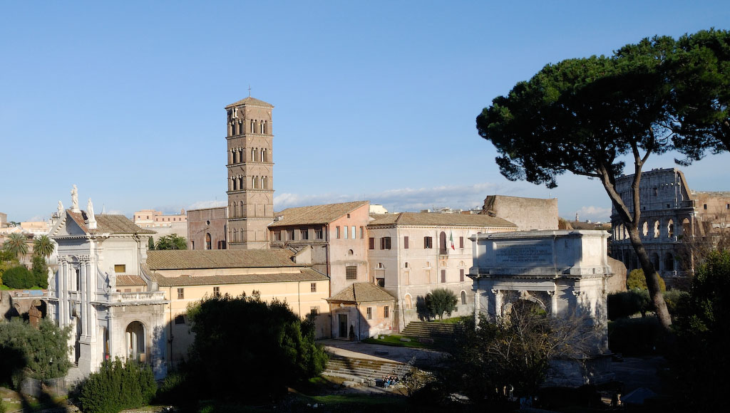 Forum Romanum, Kirche Santa Francesca Romana, Antiquarium Forense, Titusbogen, Kolloseum