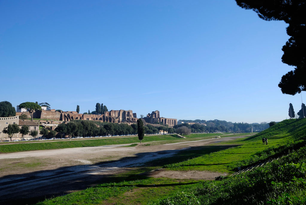 Circus Maximus, Blick auf den Palatin
