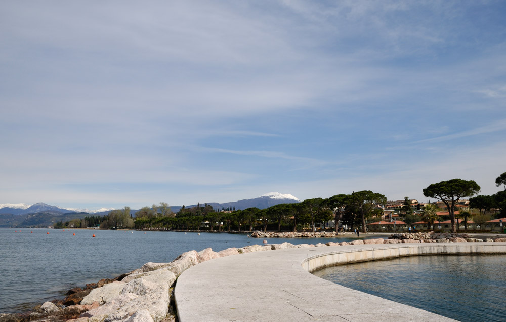 Lazise, im Norden der Uferpromenade