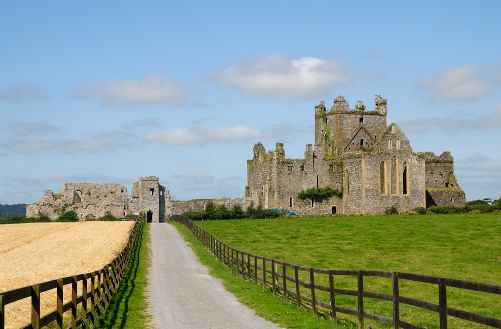 11.08.09 Gut erholt wollen wir Heute also unsere eigentliche Irlandtour beginnen, unser erstes Ziel ist die Dunbrody Abbey am River Suir  in der Nähe von Waterford