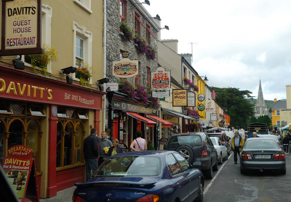 15.08.09 Wochenmarkt in Kenmare, von hier bogen wir ab zum "Ring of Kerry", die wohl berühmteste Gegend im Westen Irlands.