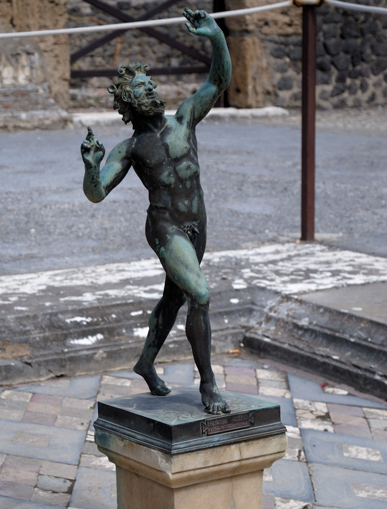 Pompei, im Haus des Fauns, eines der schönsten Häuser des ehem. Pompei.