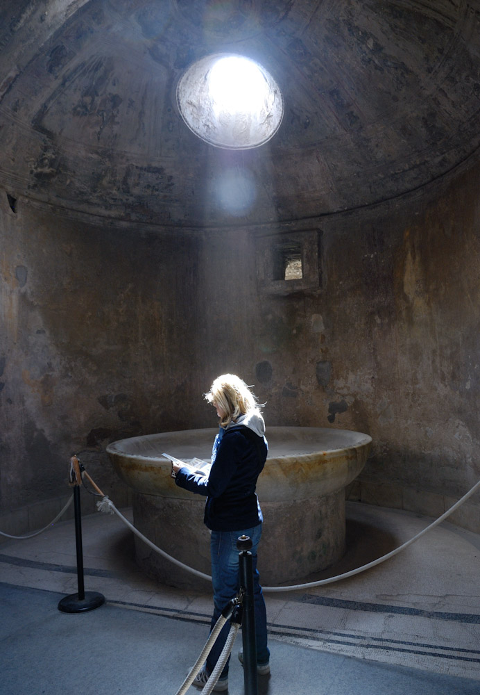 Pompei, in der Therme d. Forums, Calidarium