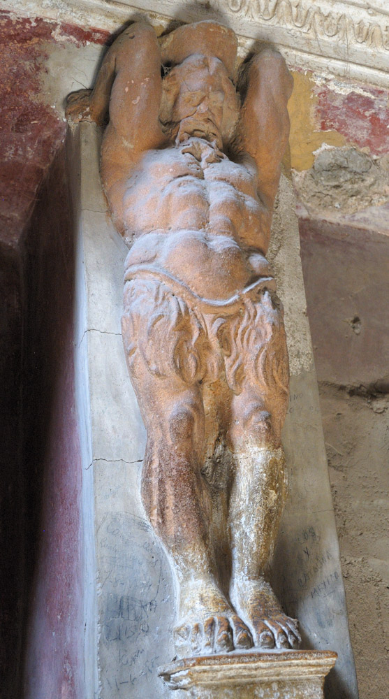 Pompei, in der Therme d. Forums, Detail.