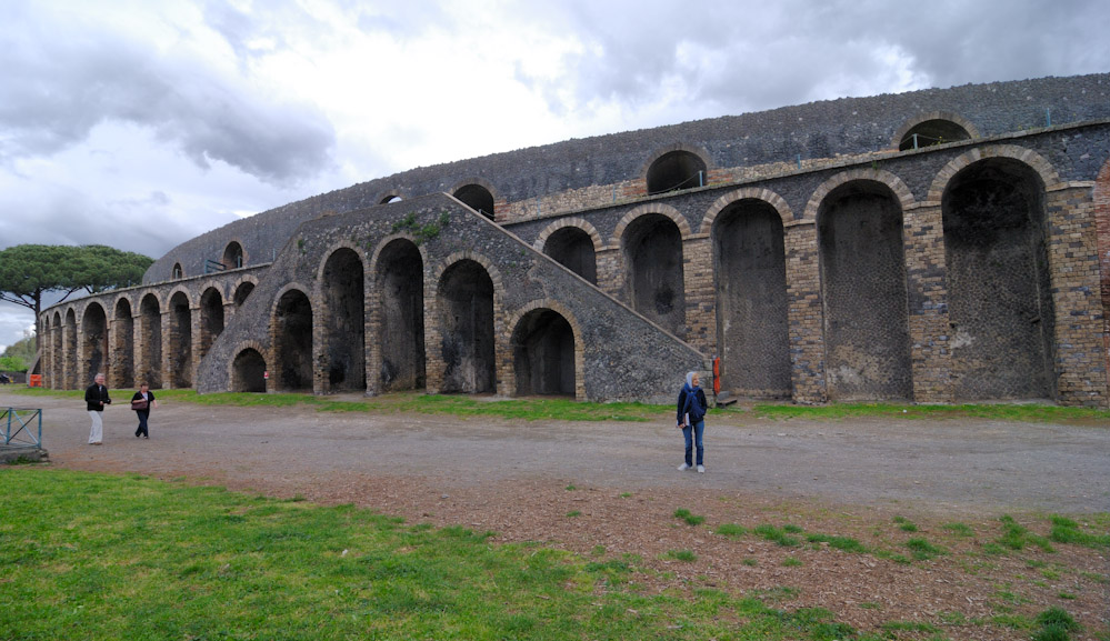 Pompei, das Amphitheater, erbaut 80 v.Chr.