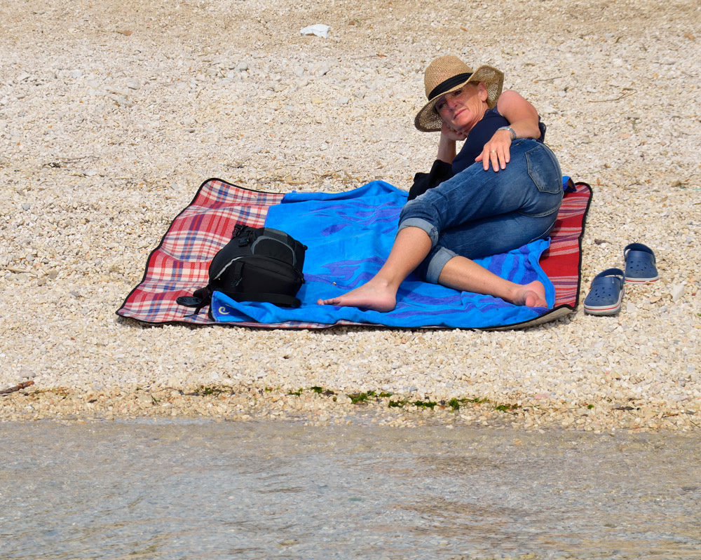 25.4. Relaxen am noch ruhigen Strand...