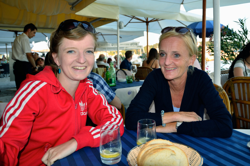 12.6. Am Abend schnappten wir unsere Räder und fuhren nach Rovinj um zu dinnieren, wir ergatterten den letzten freien Tisch in unserer Stamm-Taverne und es schmeckte wieder einmal ausgezeichnet.