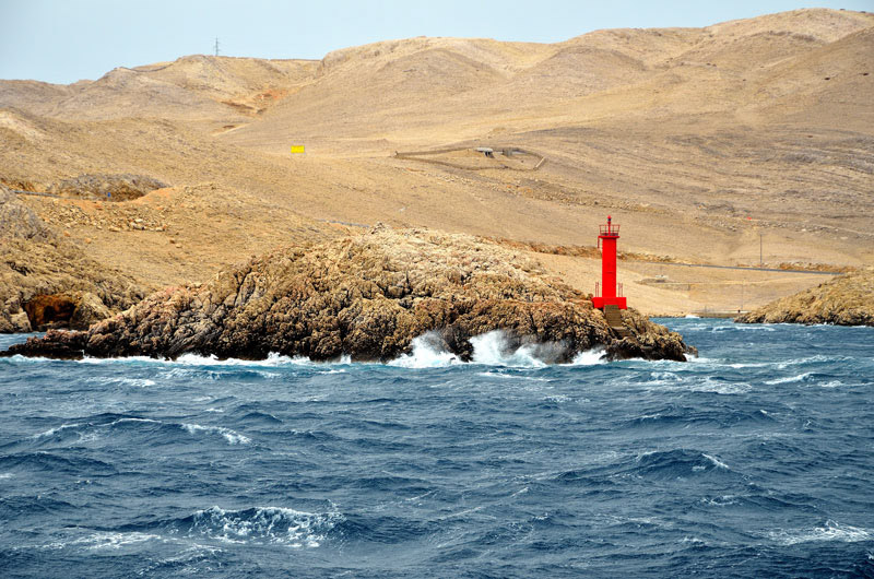 Bura-Stimmung auf der Insel Pag...