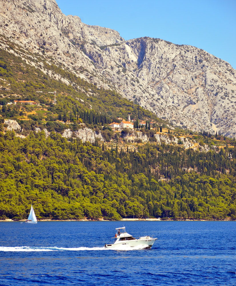 ... Franziskanerkloster oberhalb Orebic / Peljesac...