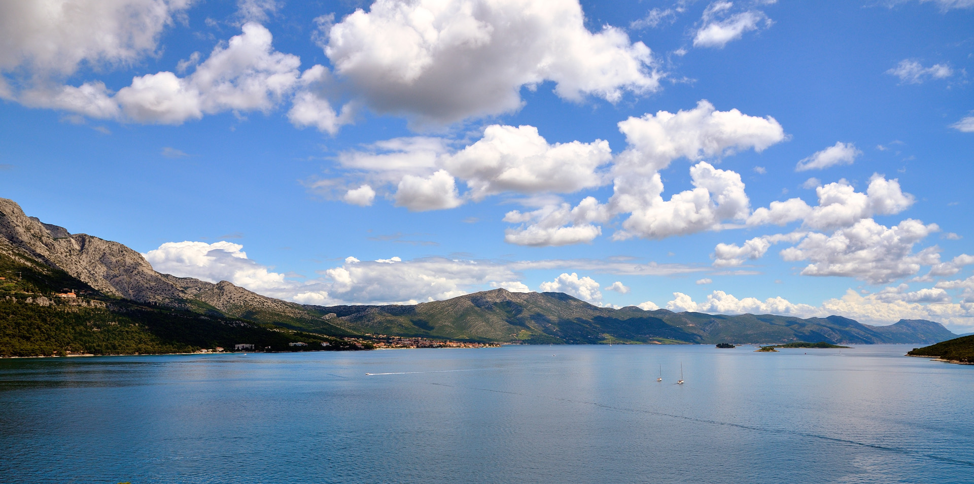 Ein weiterer Blick nach Südosten zur Halbinsel Peljesac...