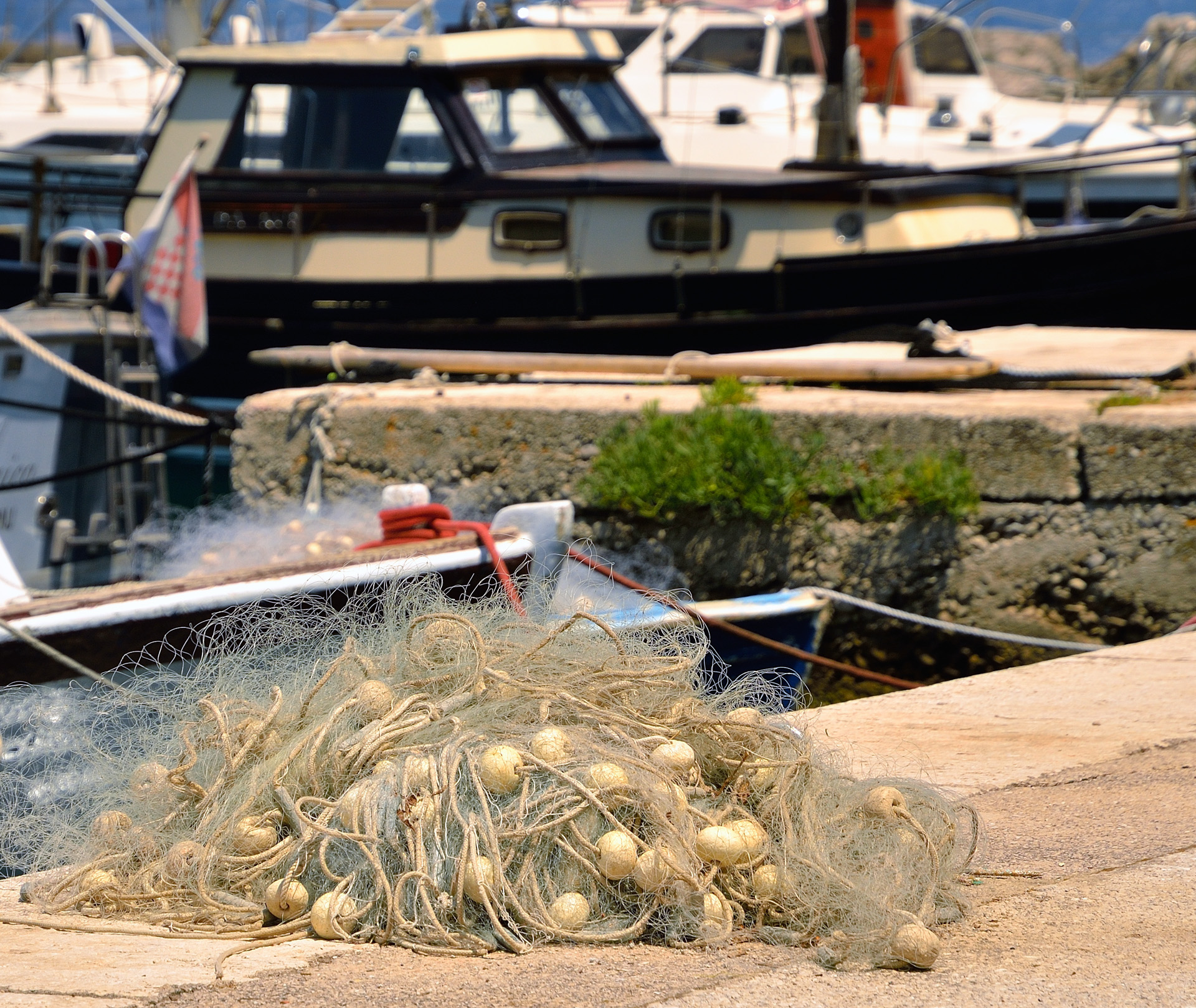 Im Hafen von Trpanj...