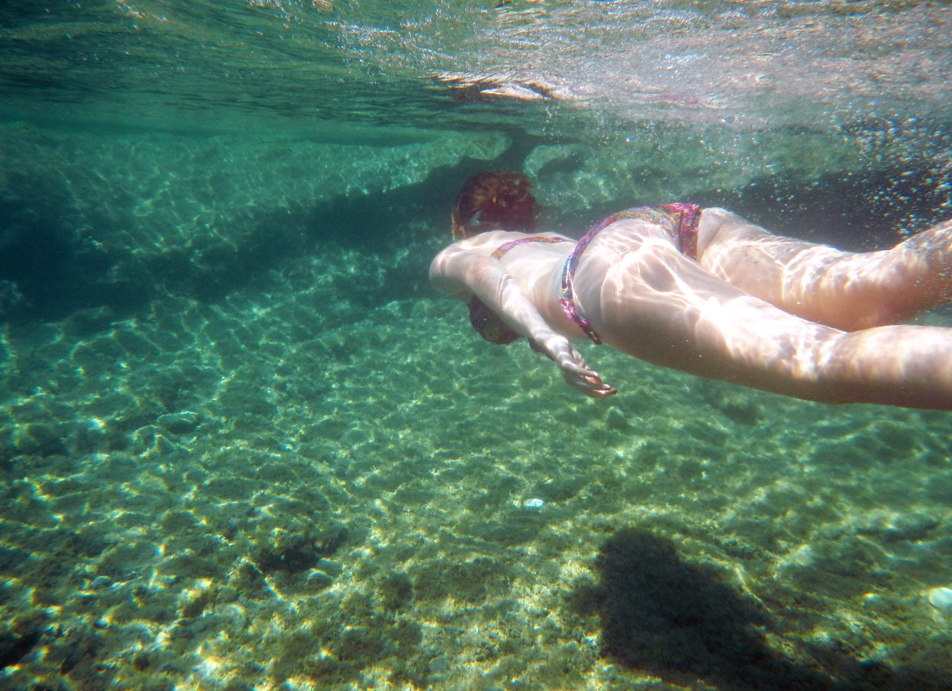 Nina geht mit der Unterwasserkamera auf Fotojagt...