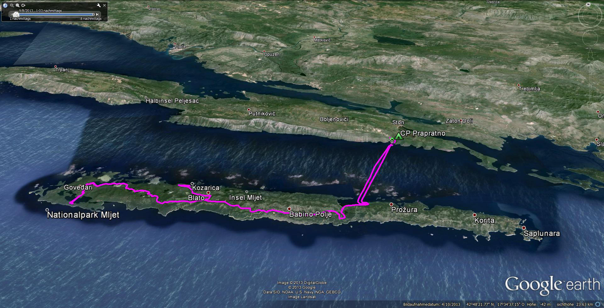 8.9. Insel Mljet - Nationalpark Mljet...