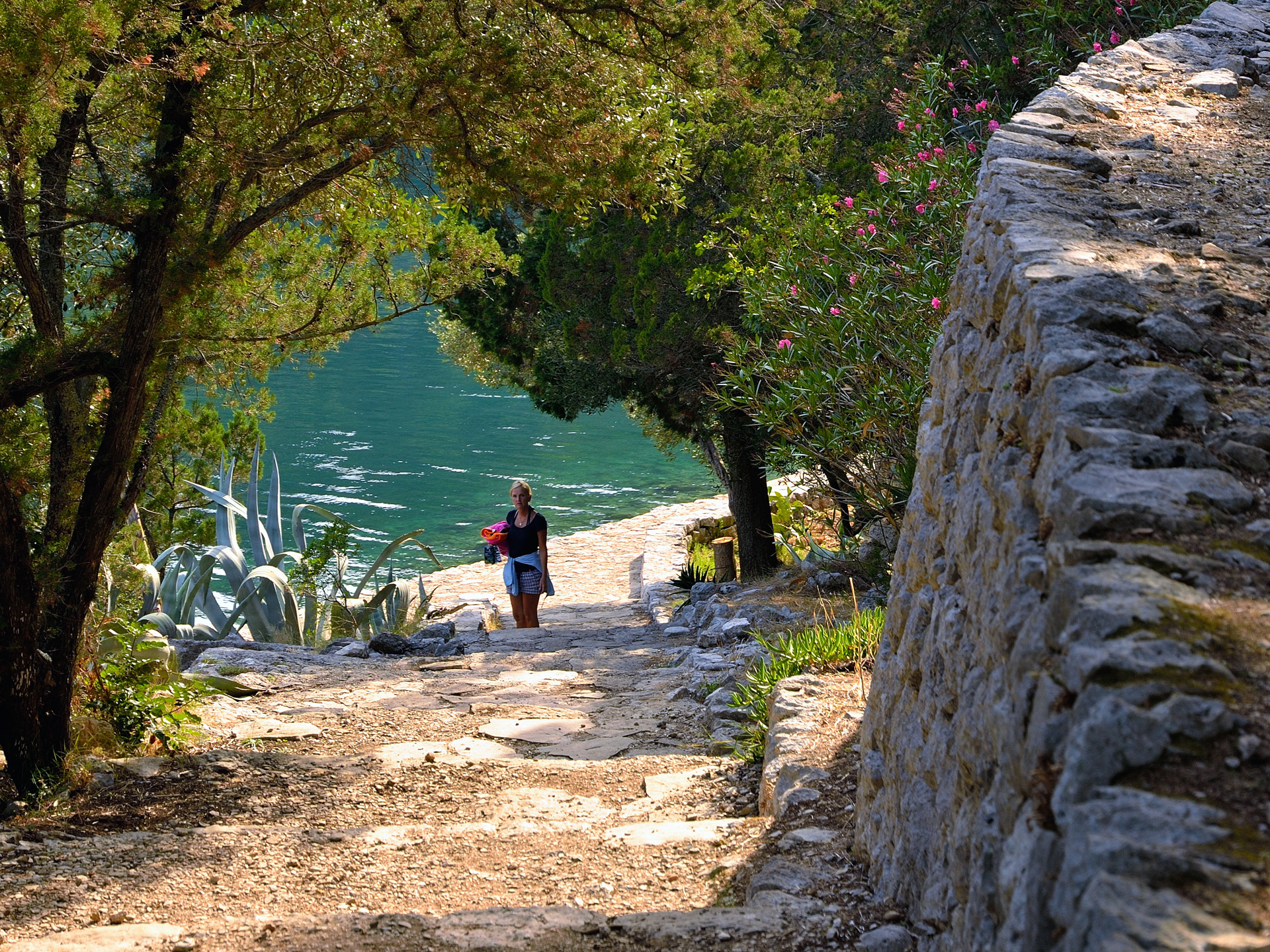 Im Nationalpark Mljet, wir sind auf der Südseite der klosterinsel angelangt...
