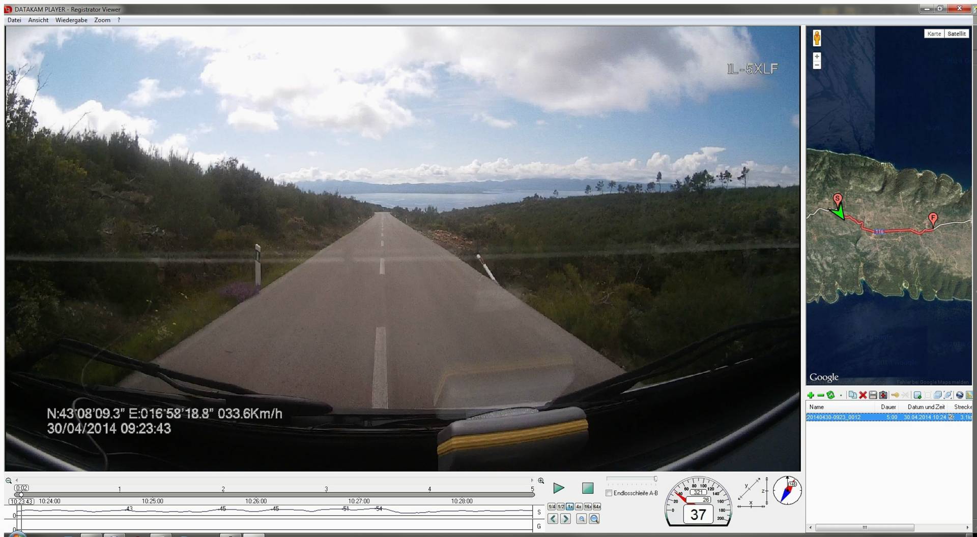 ...immer wieder tolle Blicke zu den Nachbarinseln ( hier Korcula)  oder dem Festland...