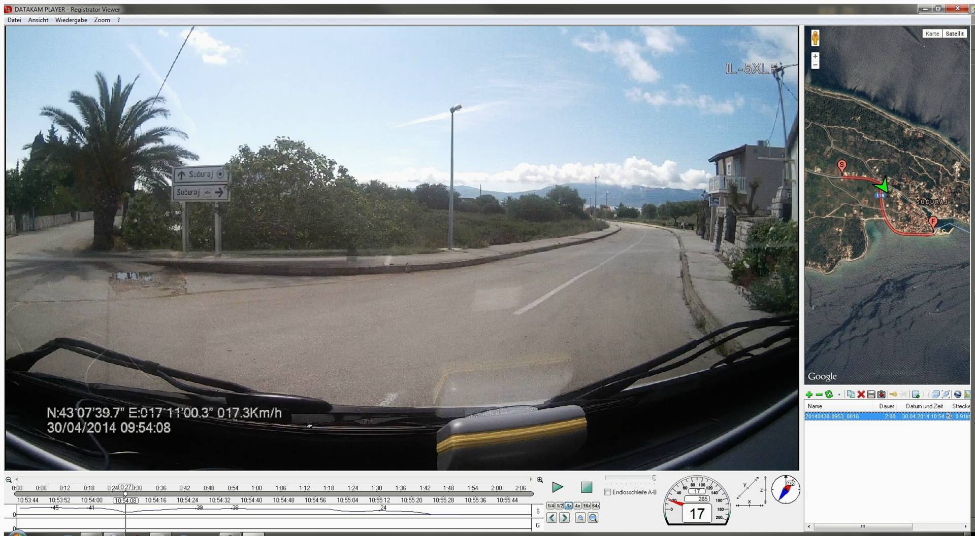 ...nach 43 km erreichen wir den Ortseingang von Sucurai und biegen rechts ab zum Fähranleger...