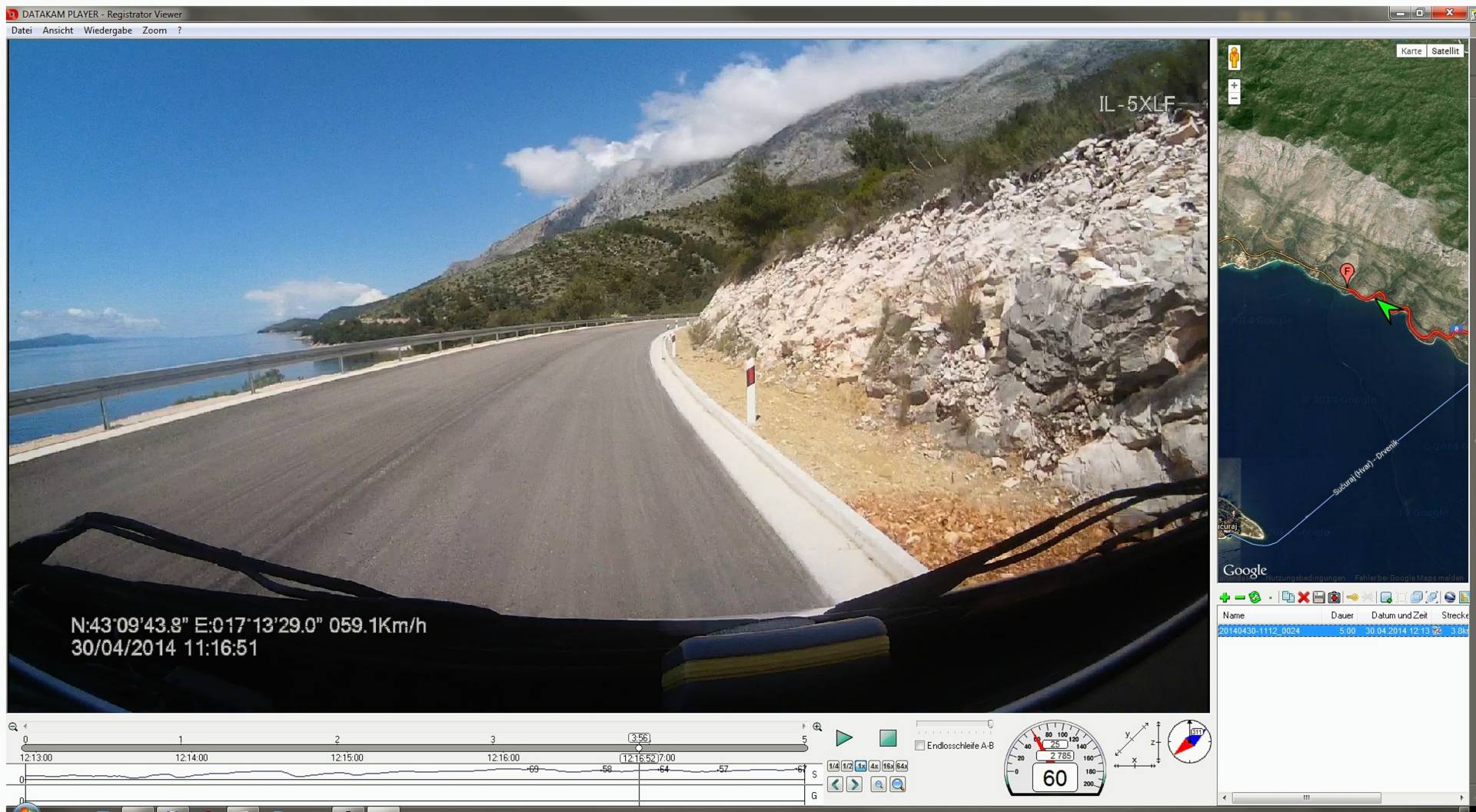 ...wir fahren nach Norden auf der Adria Magistrale...