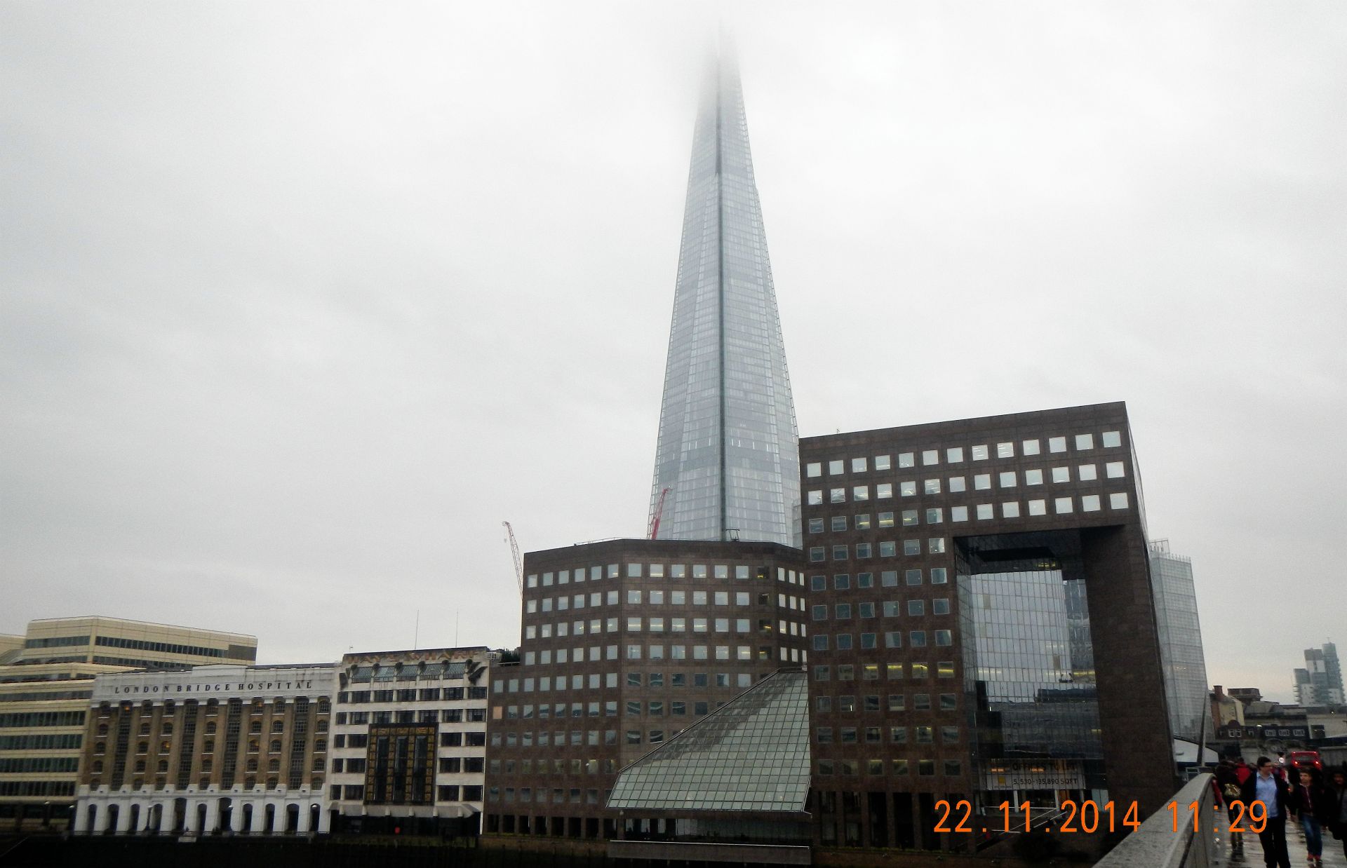 und hier wollen wir rauf, THE SHARD (Die Scherbe)...
