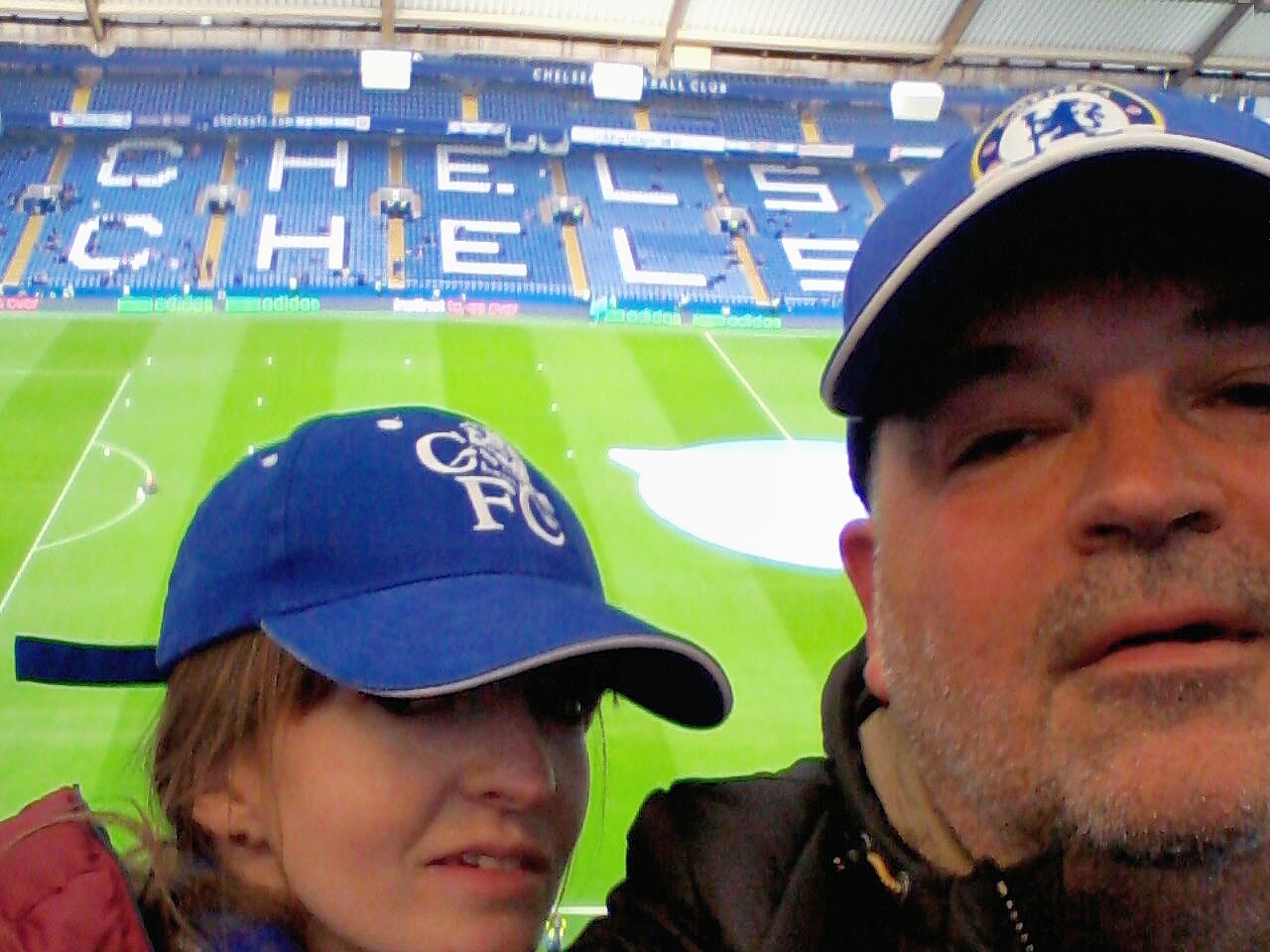 Nach dem Match noch schnell ein Erinnerungs-Selfie direkt an Daniela nach Hause gesendet (Dank 3 Like Home)....