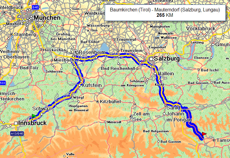 Freitag, 19.3.2010, nach der Arbeit das WoMo schnell gepackt, rauf auf die Autobahn und um ca. 17:00 Uhr bezogen wir einen Stellplatz auf dem CP Mauterndorf im Salzburger Lungau.