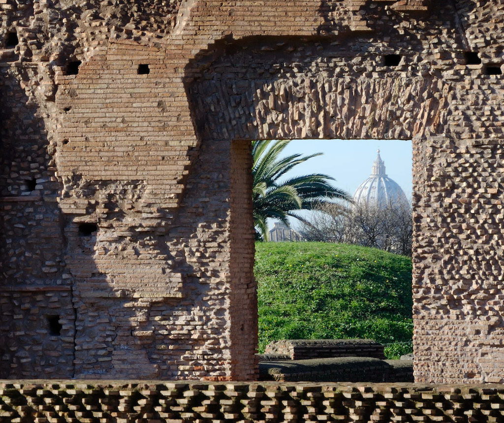 Palatin, Blick auf den Petersdom