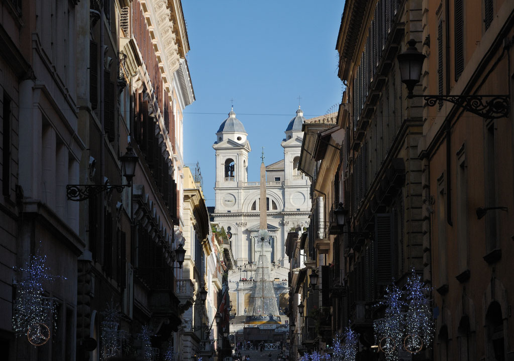 Via dei Condotti, Blick Richtung span. Treppe.