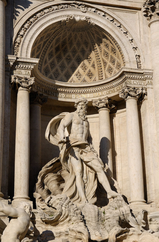 Fontana d. Trevi, Neptun