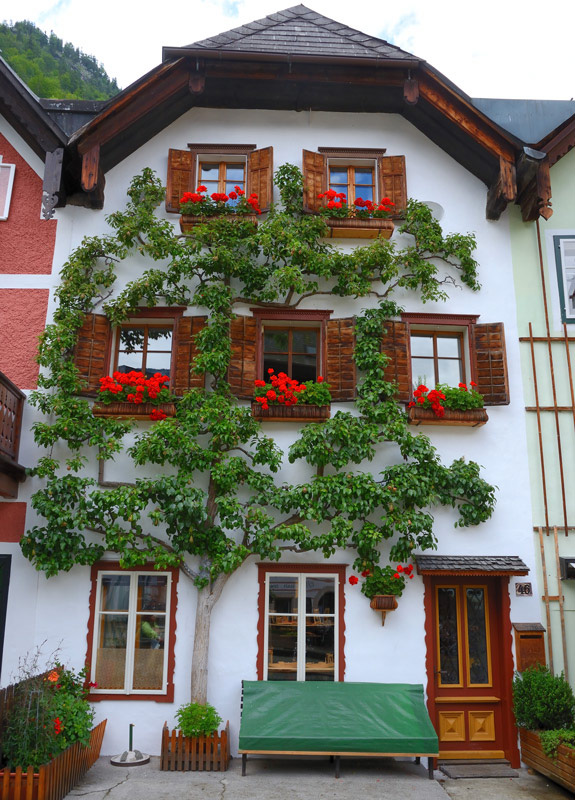 Hallstatt, Fassade am Hauptplatz