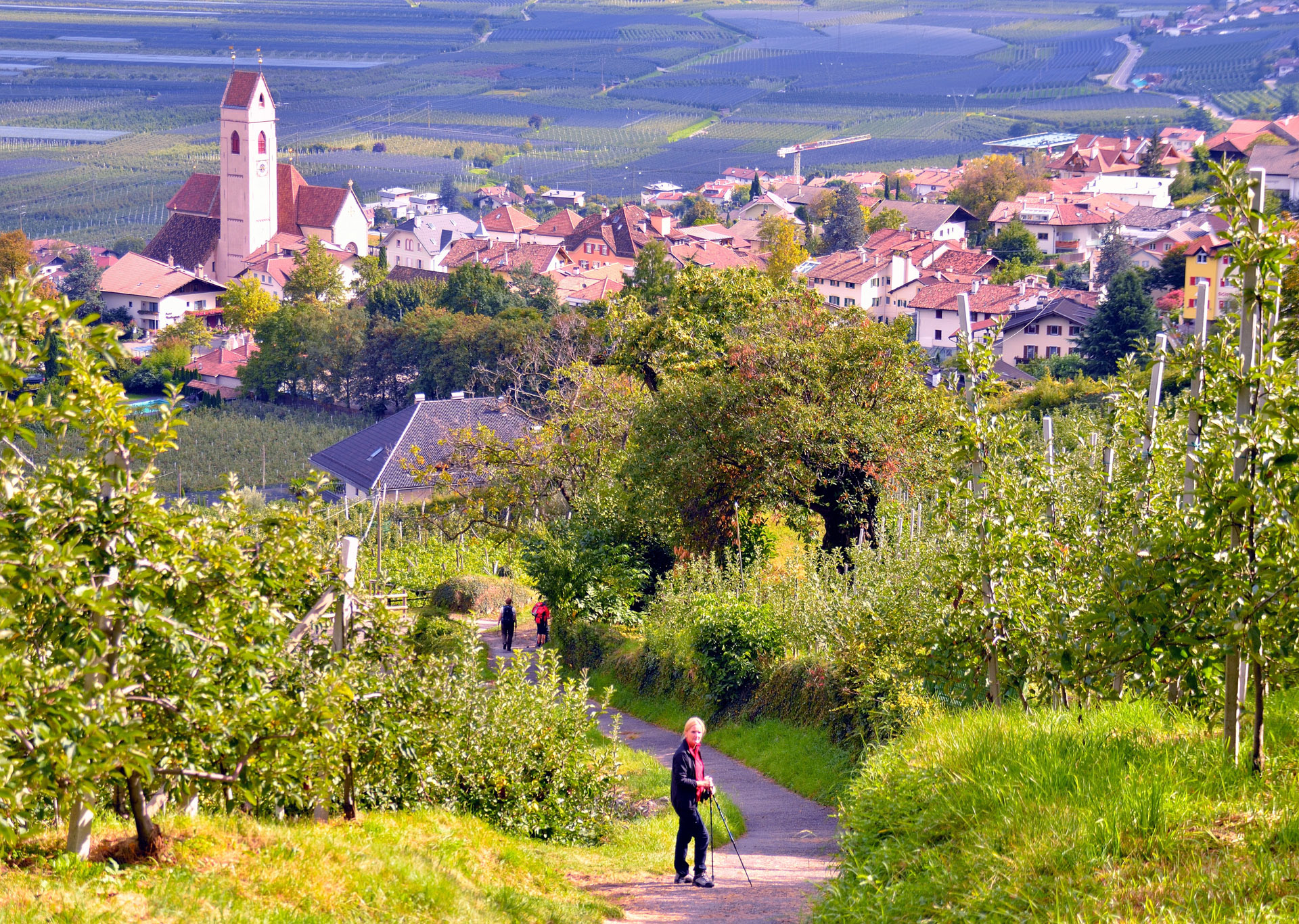 Ziel und Ausgangspunkt unserer 12 km langen Rundwanderung das Dorf Marling.