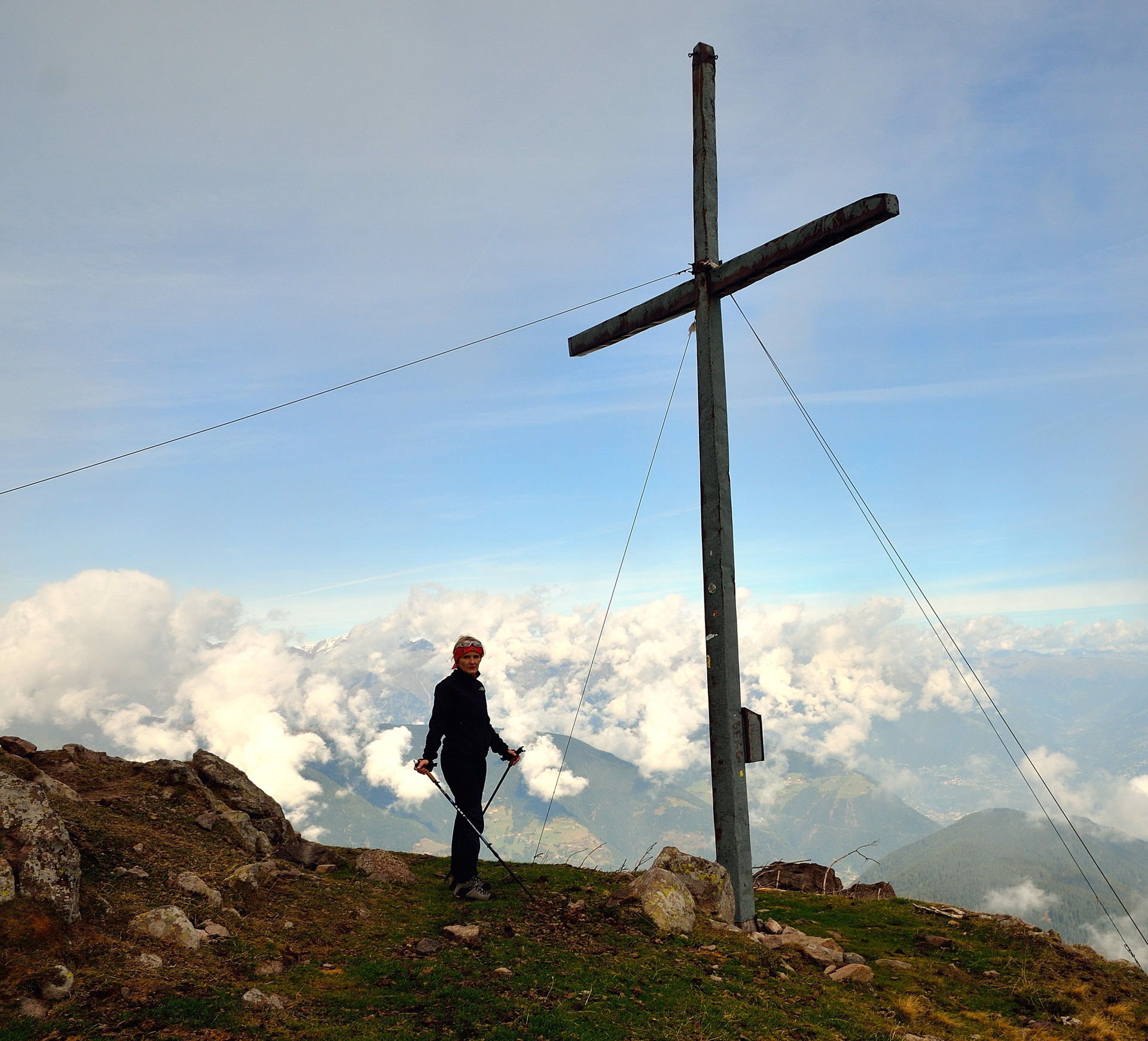 Daniela auf der kleinen Laugenspitze...